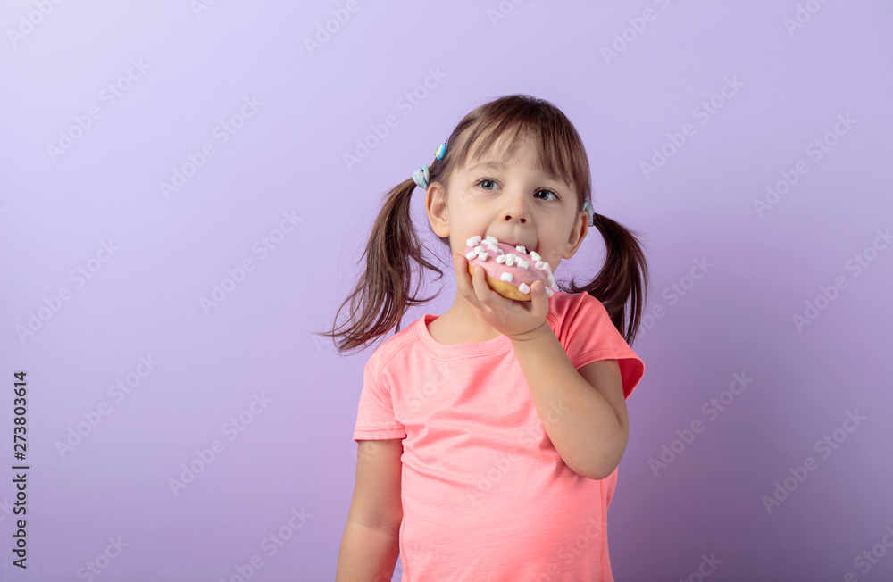 Girl with donut.