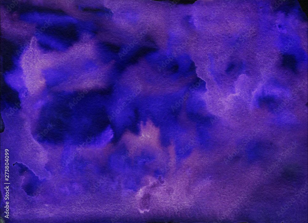 Fototapeta premium Abstract watercolor blue and heavenly background, splash and texture for design or wallpaper. Gentle blue clouds