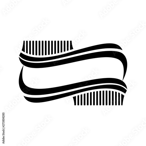 hair brush salon logo