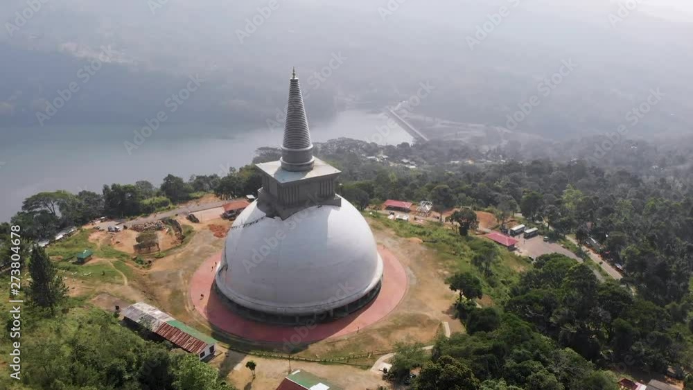 Buddhist temple in Kothmale srilanka near by lake and dam. Buddhist temple in Kothmale srilanka near by lake and dam.