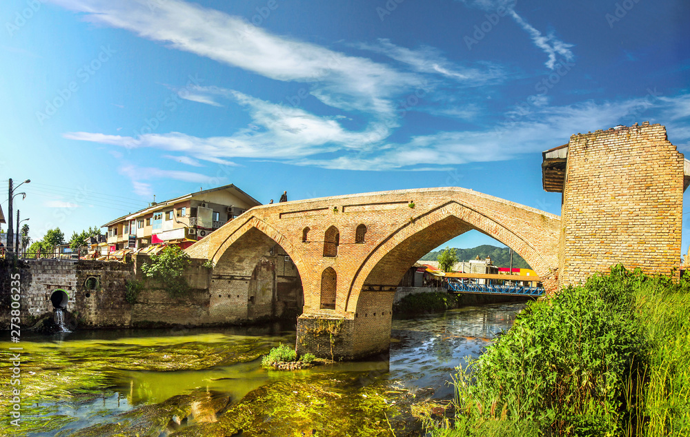 The beautiful bridge in the northern city of Iran