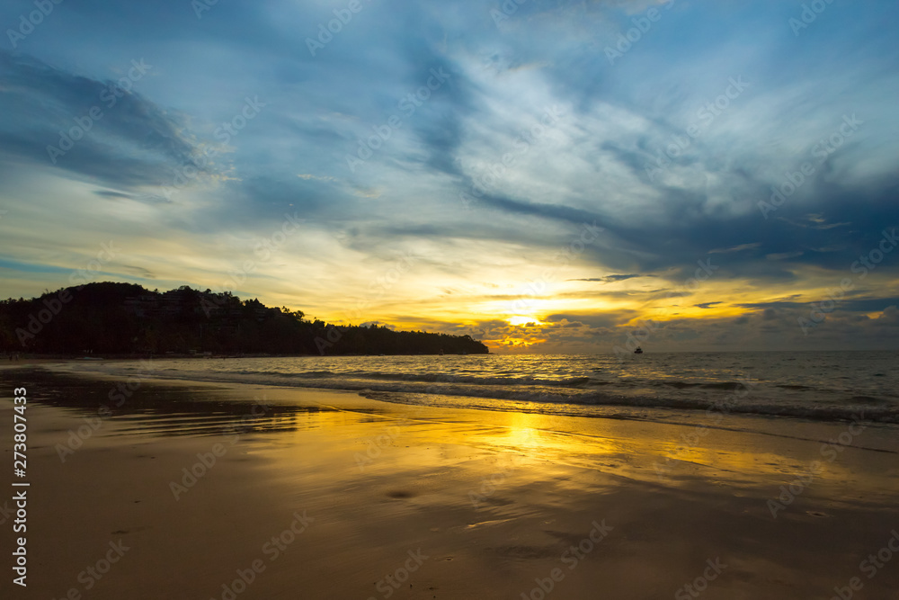 Beautiful cloudscape over the sea, sunrise shot Beautiful cloudscape over the sea, sunrise shot