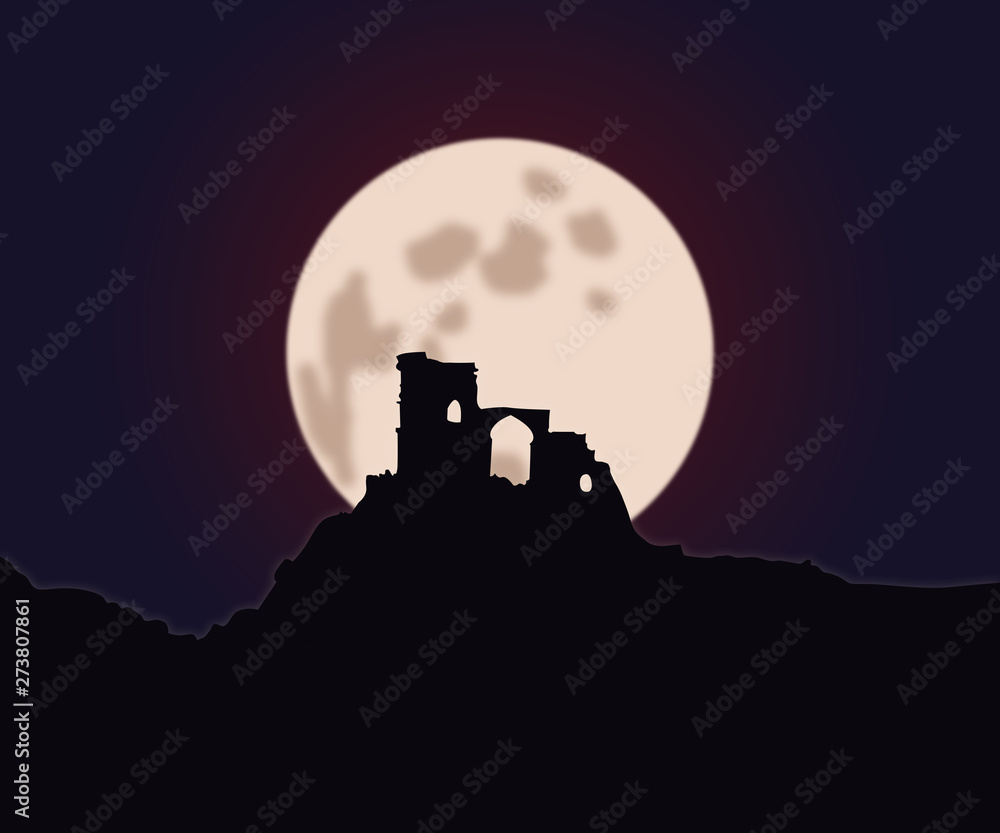 Obraz premium Castle on the hill