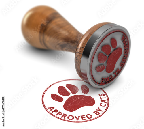Canvas-taulu Pet Services Approved By Cats.