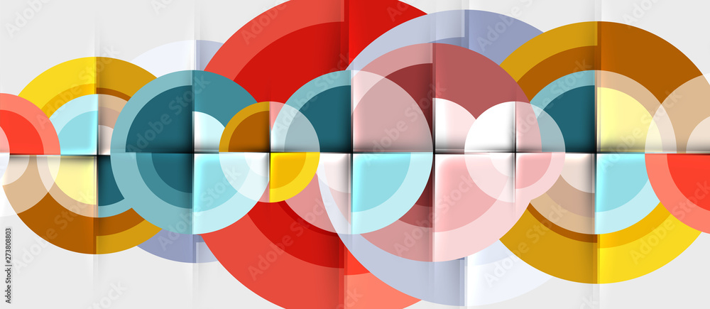 Geometric design abstract background - circles Geometric design abstract background - circles
