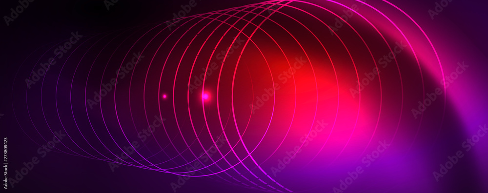 Shiny glowing design background, neon style lines, technology concept, vector Shiny glowing design background, neon style lines, technology concept, vector