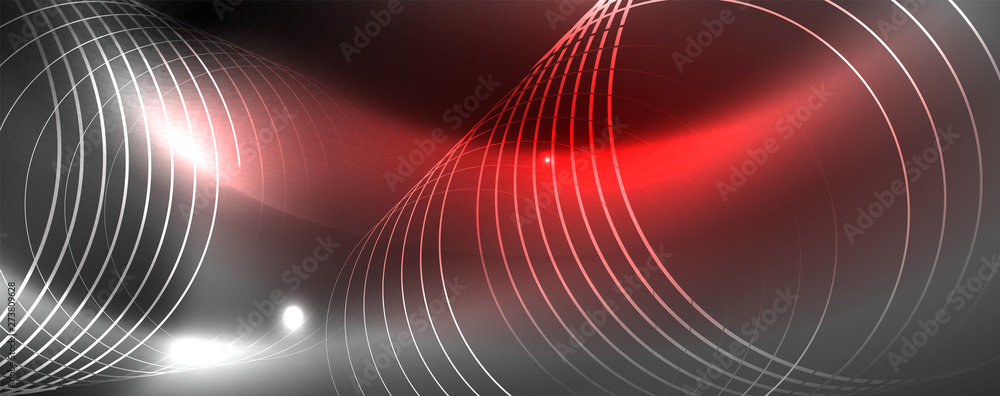 Shiny neon techno template. Neon lines background, 80s style laser rays Shiny neon techno template. Neon lines background, 80s style laser rays