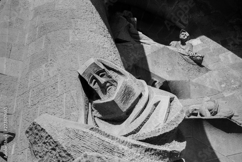 Sagrada familia exterior, Barcelona photo