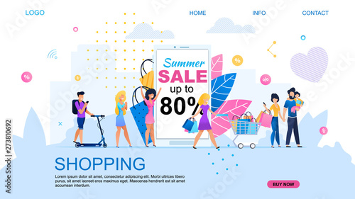 Landing Page for Shopping Online with Discount