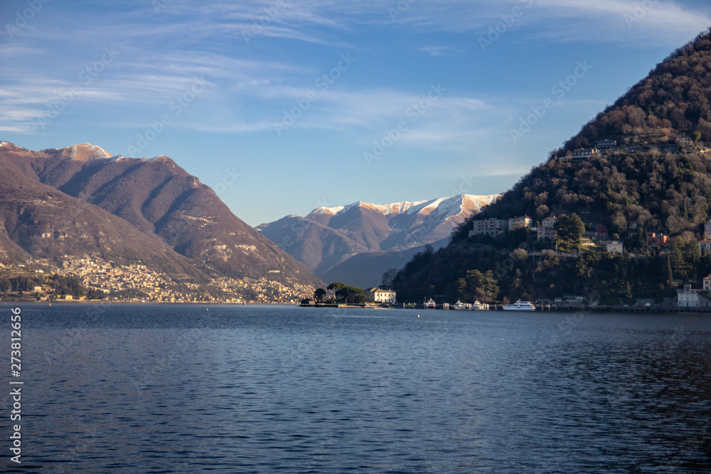 View of Lake Como, Northern Italy. Without polarizing filter.