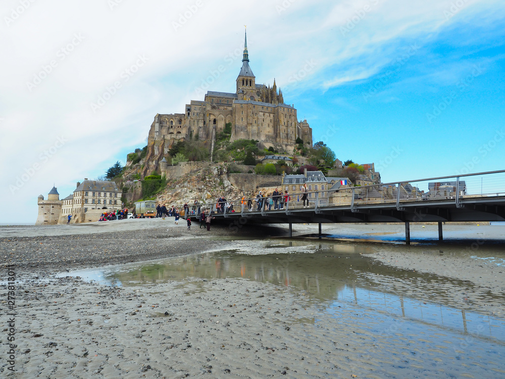 Mont Saint-Michel of France. Travelers want to see it once.