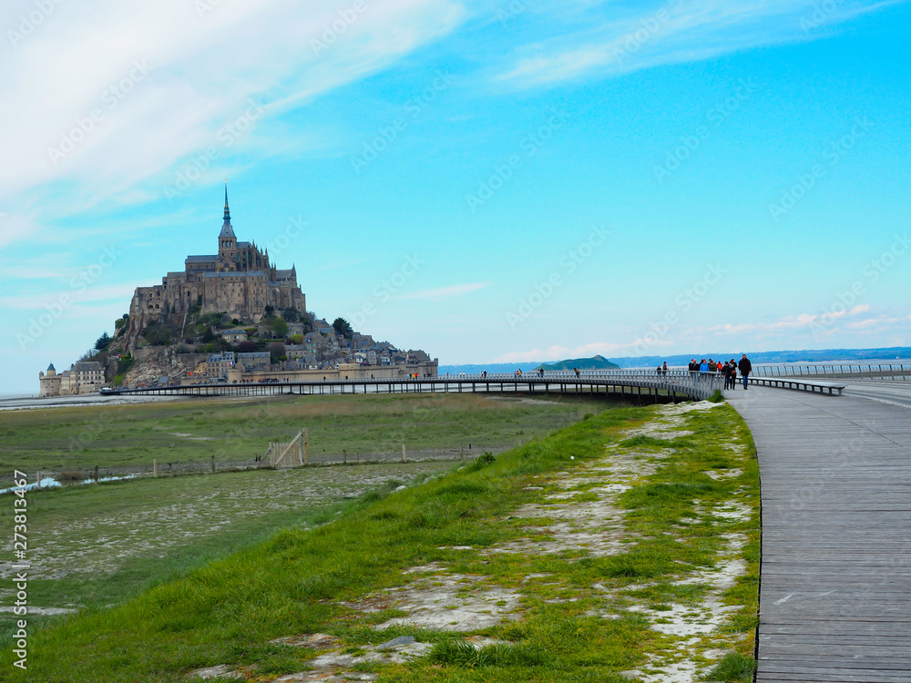 Mont Saint-Michel of France. Travelers want to see it once.