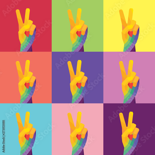 LGBTHonorSociety_FreedomHandSign_ColorfulDesign