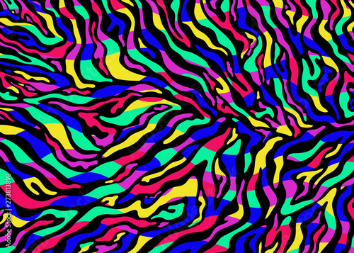 Wallpaper Mural Zebra skin pattern design. Abstract animal print vector illustration background. Wildlife fur skin design illustration. For web, home decor, fashion, surface, graphic design Torontodigital.ca