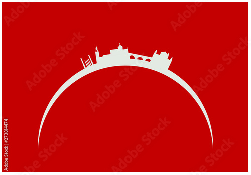 skyline of city of córdoba in spain