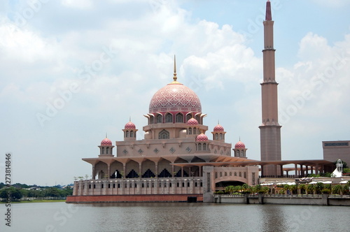 Putra Mosque (Masjid Putra ) in Putrajaya, Malaysia