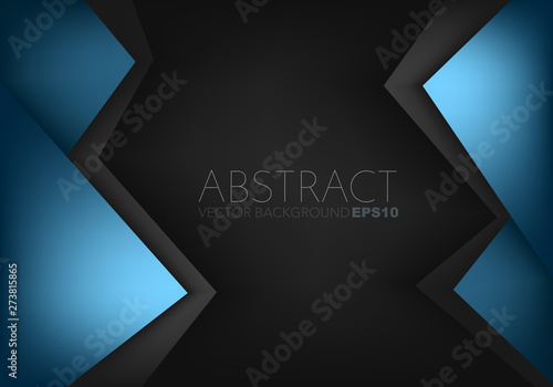 Blue vector abstract background with copy space for text