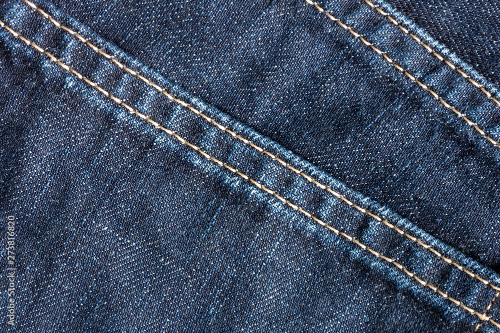 Texture of old blue jeans for background. Texture of old blue jeans for background.