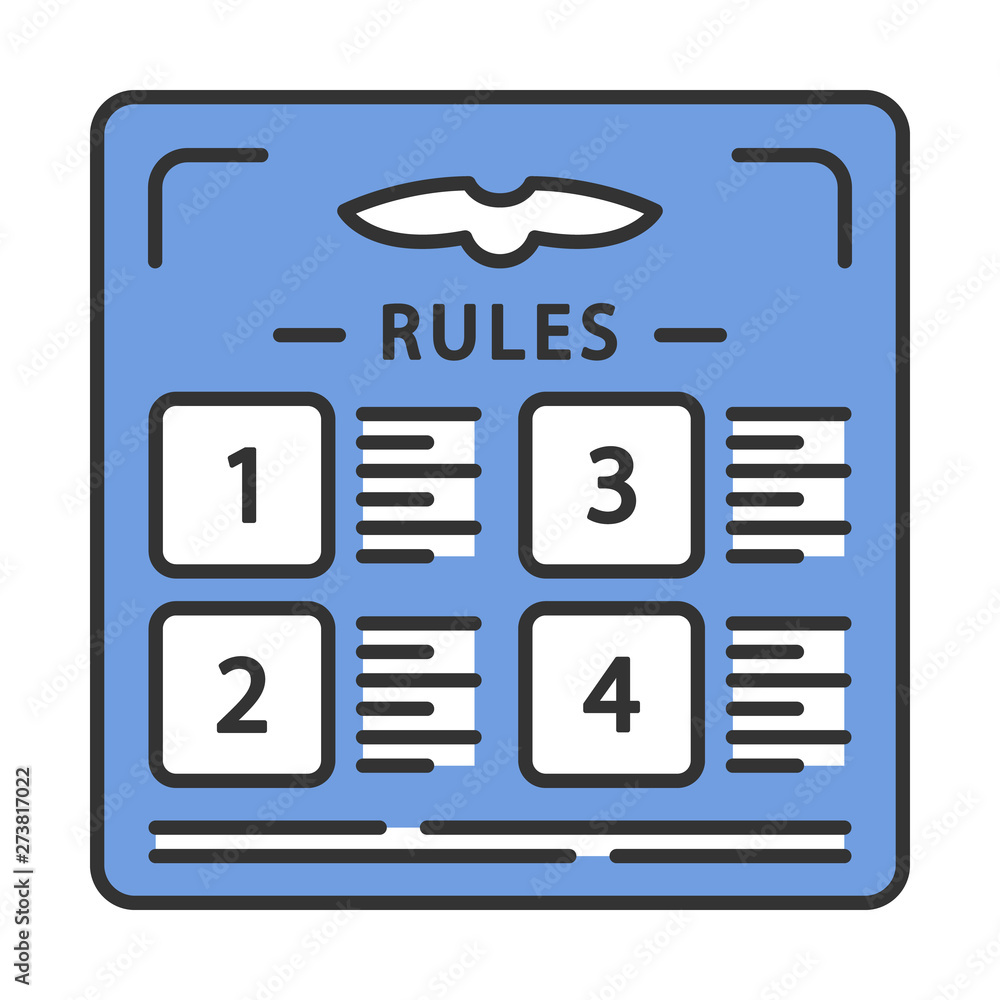 Flight rules color icon Flight rules color icon