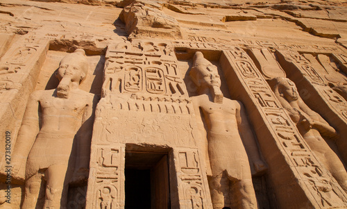 Templo de Hathor, Abu Simbel, Valle del Nilo, Egipto