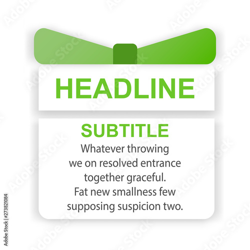 headliner sign. headliner paper origami speech bubble. headliner tag. headliner banner