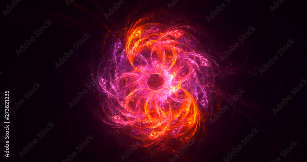 3D rendering abstract round light background 3D rendering abstract round light background