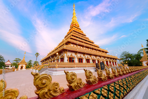 Billede på lærred Wat Nong Wang is located in Khon Kaen, thailand