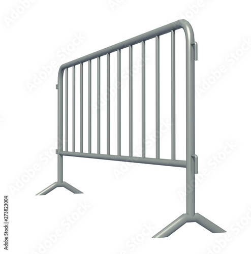 Wallpaper Mural 3D illustration of Mobile Security fence isolated Torontodigital.ca