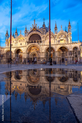 view of piazza San Marco in Venice, Italy. Architecture and landmark of Venice