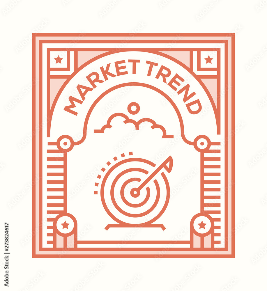 MARKET TREND ICON CONCEPT MARKET TREND ICON CONCEPT