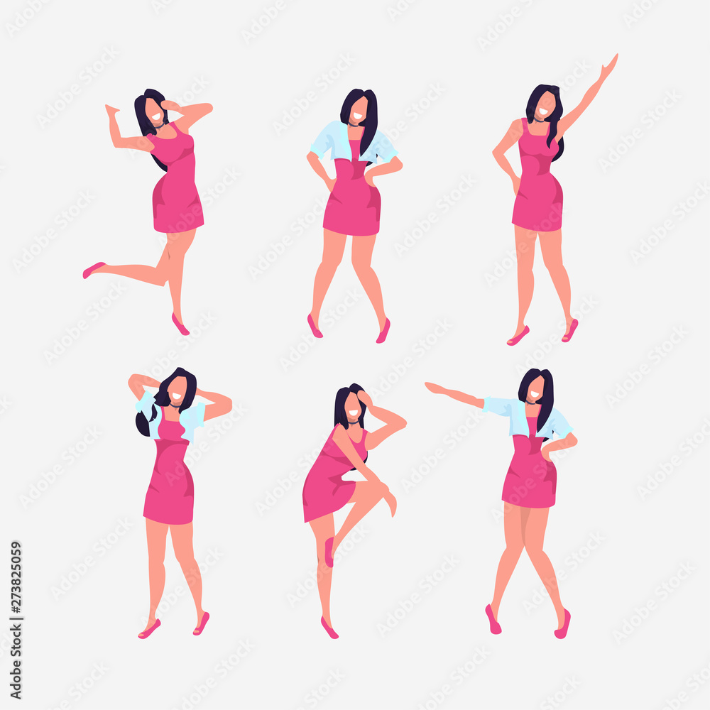 Young blonde woman dancing dance hall with in squatting pose. Full body  length portrait isolated on white studio background. Stock Photo | Adobe  Stock