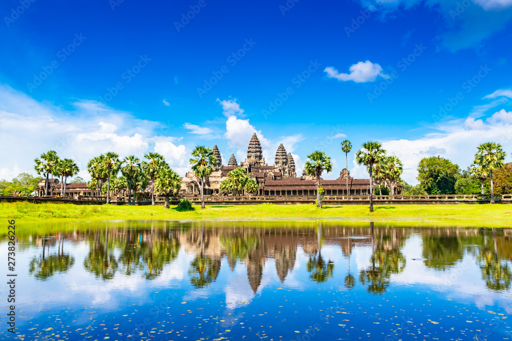 Fototapeta premium The Temple Of Angkor Wat In Siem Reap Cambodia