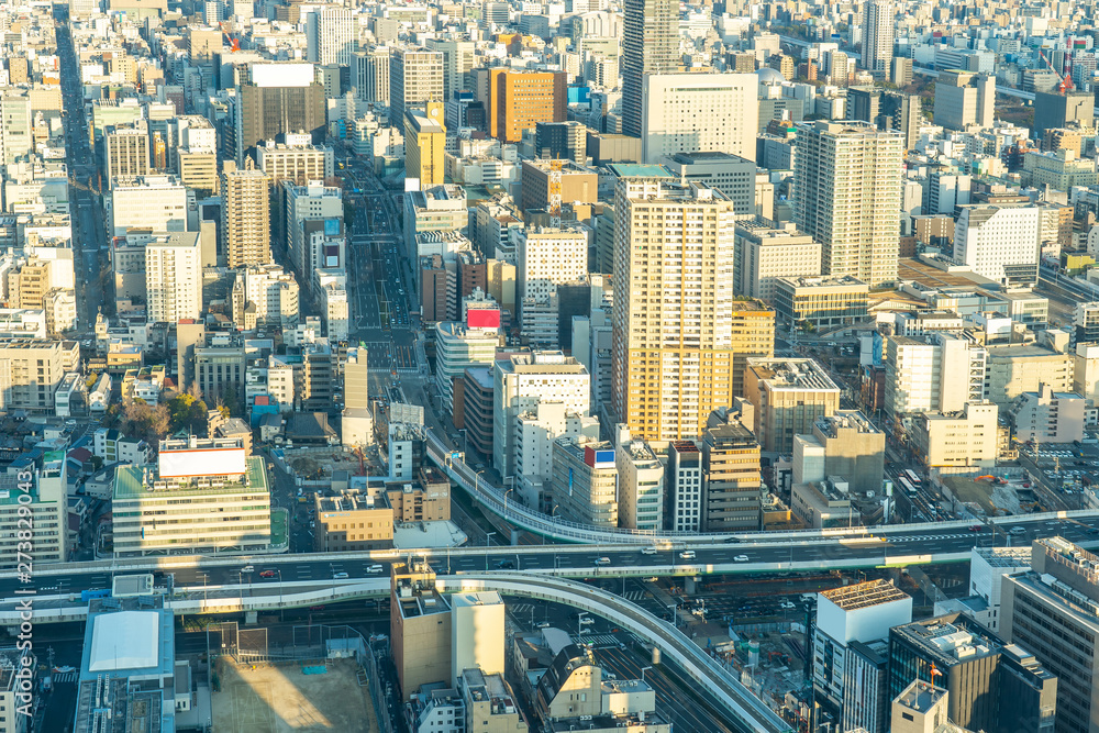 View of Nagoya cityscape in Nagoya, Japan