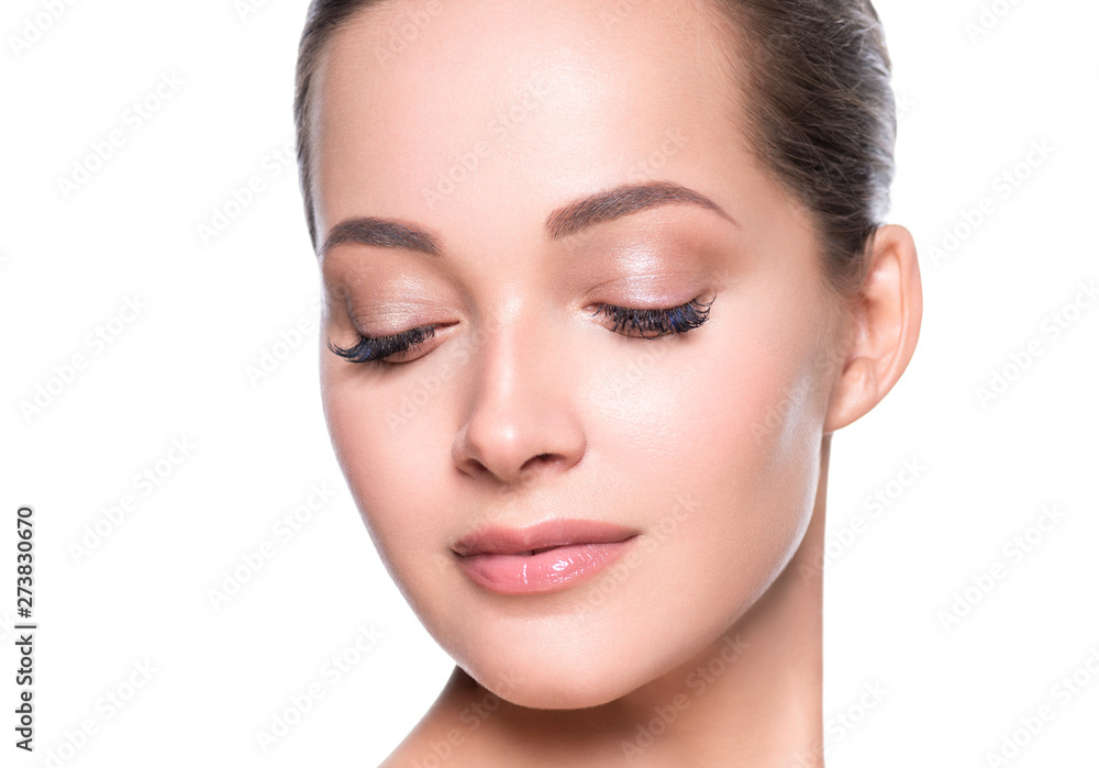 Beauty woman face healthy skin concept Beauty woman face healthy skin concept
