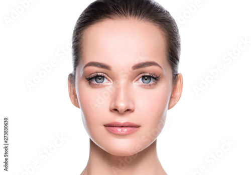 Beauty woman face healthy skin concept