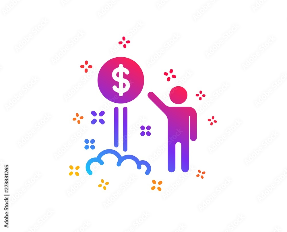 Income money icon. Wealth sign. Credit card symbol. Dynamic shapes. Gradient design income money icon. Classic style. Vector Income money icon. Wealth sign. Credit card symbol. Dynamic shapes. Gradient design income money icon. Classic style. Vector