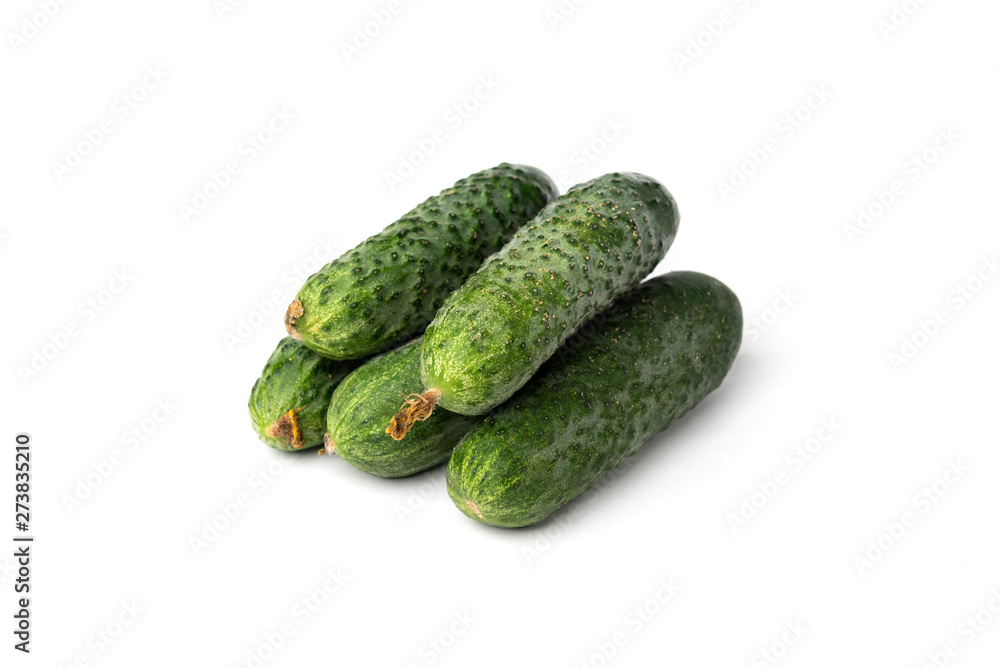 Cucumbers isolated on white background. Cucumbers isolated on white background.