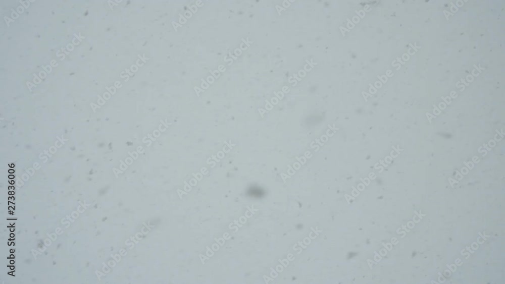 Falling snowflakes against a cloudy sky. Soft focus Falling snowflakes against a cloudy sky. Soft focus