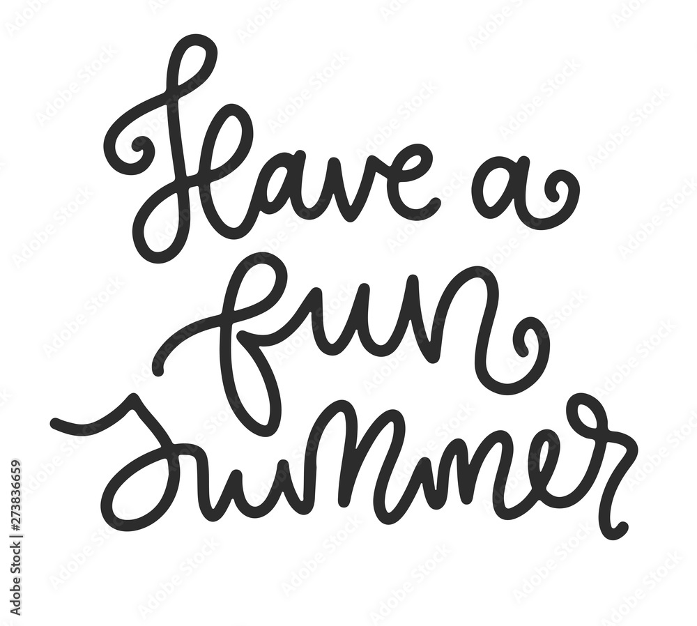 Summer lettering composition Summer lettering composition