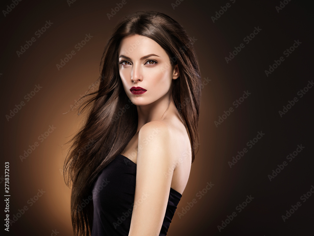 Beautiful hair woman long hairstyle model beauty concept female portrait Beautiful hair woman long hairstyle model beauty concept female portrait