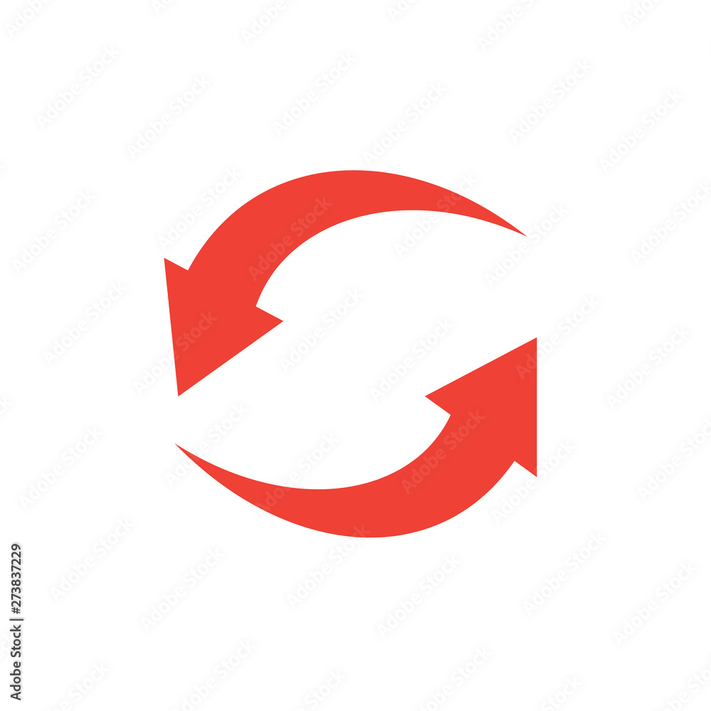 Rotation arrows icon. Circled cursor web recycling progress buttons Rotation arrows icon. Circled cursor web recycling progress buttons