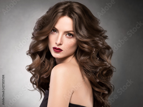 Beautiful hair woman long hairstyle model beauty concept female portrait