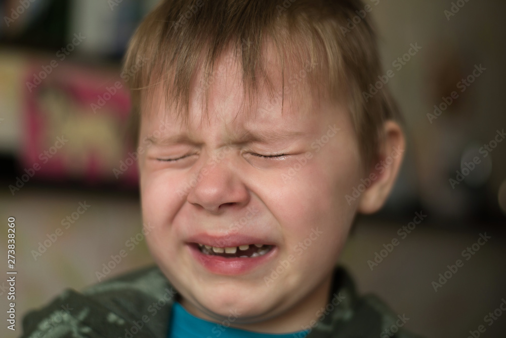 Little boy crying close up. Children's grief, sadness concept. Little boy crying close up. Children's grief, sadness concept.
