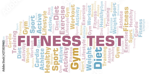 Fitness Test word cloud. Wo...