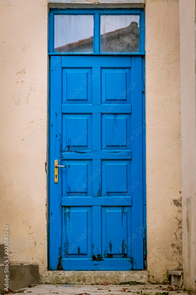 Greek-style entrance door
