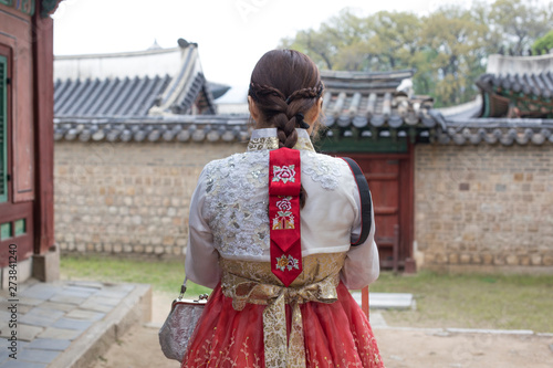 woman in traditional dress