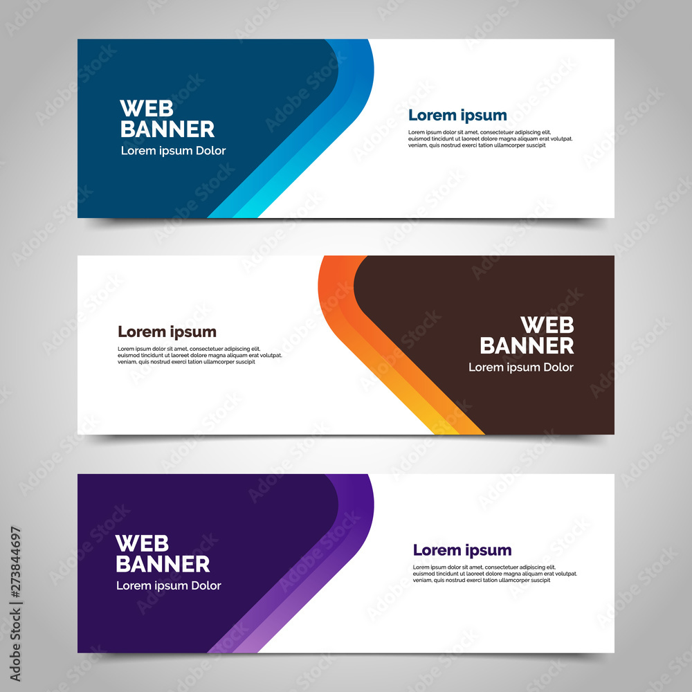 abstract vector banner.modern template design for web