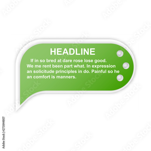 headliner sign. headliner paper origami speech bubble. headliner tag. headliner banner