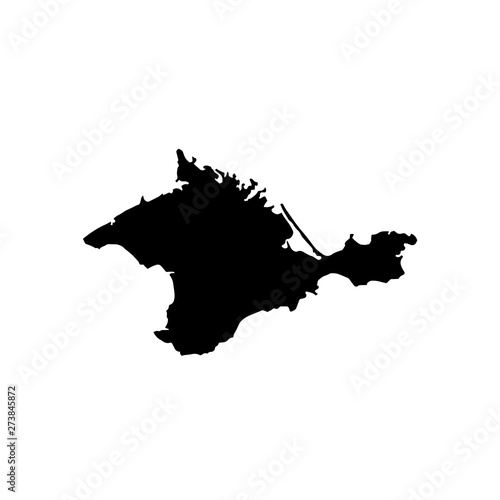 map of Crimea. Vector illustration photo