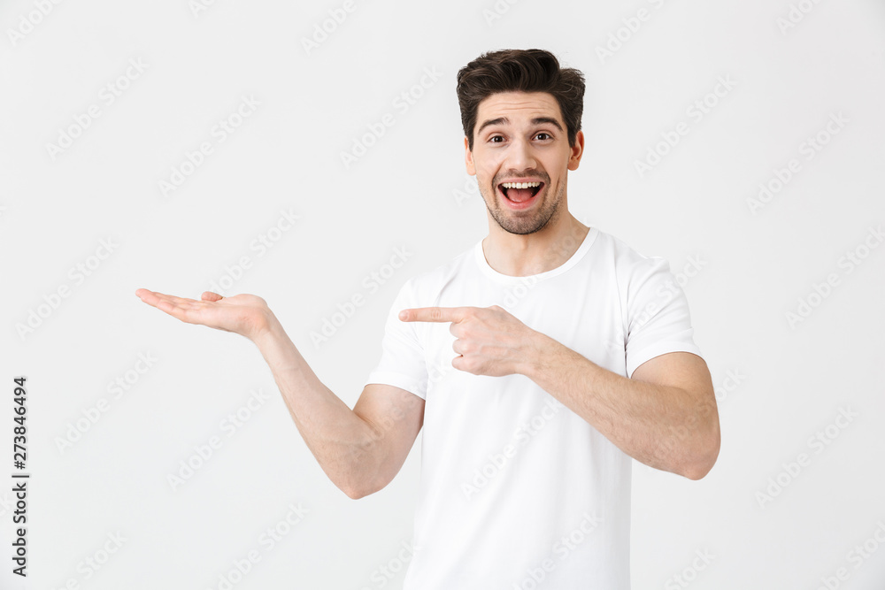 Full length portrait of a cheerful young man Full length portrait of a cheerful young man